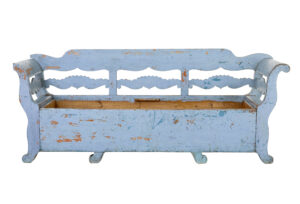 Mid 19th Century Large Painted Swedish Bench — thumbnail 10