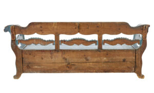 Mid 19th Century Large Painted Swedish Bench — thumbnail 7