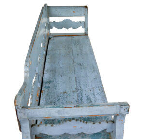 Mid 19th Century Large Painted Swedish Bench — thumbnail 5