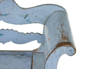 Mid 19th Century Large Painted Swedish Bench — thumbnail 3