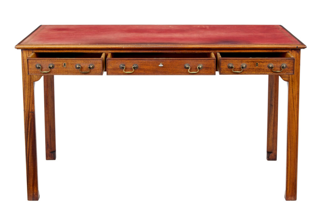 Early 20th Century Leather Top Desk — image 5