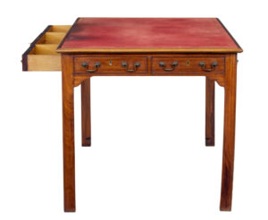 Early 20th Century Leather Top Desk — thumbnail 4