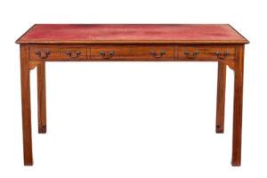 Early 20th Century Leather Top Desk — thumbnail 3
