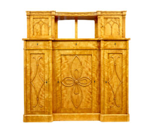 Mid 19th Century Swedish Birch Buffet Sideboard — thumbnail 11