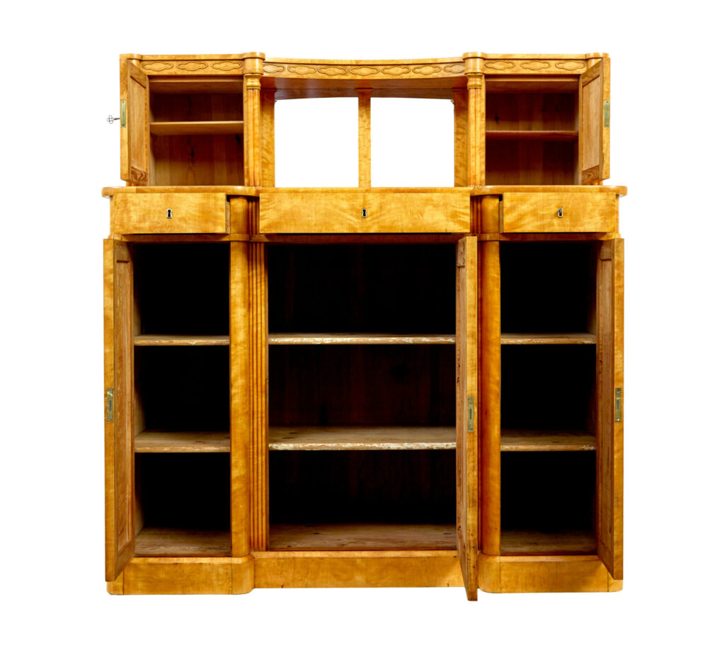 Mid 19th Century Swedish Birch Buffet Sideboard — image 10
