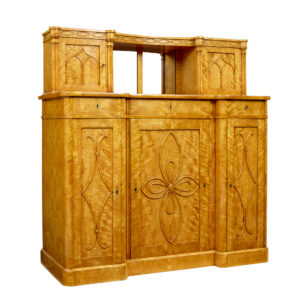 MID 19TH CENTURY SWEDISH BIRCH BUFFET SIDEBOARD