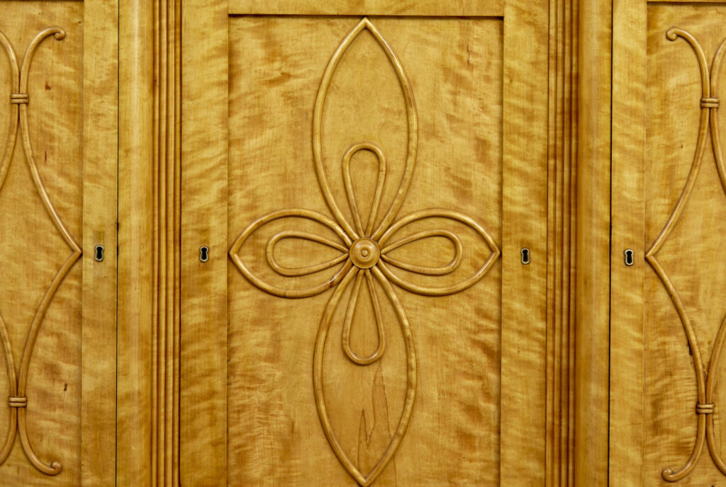 Mid 19th Century Swedish Birch Buffet Sideboard — image 6
