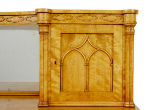 Mid 19th Century Swedish Birch Buffet Sideboard — thumbnail 4