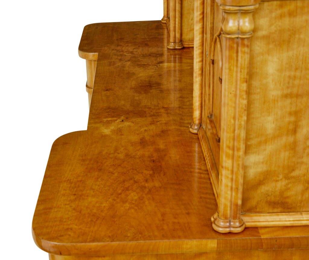 Mid 19th Century Swedish Birch Buffet Sideboard — image 2