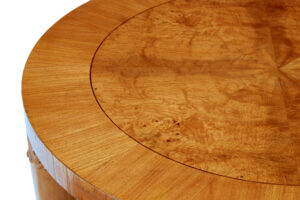 Art Deco Swedish Carved Birch and Elm Coffee Table — thumbnail 5