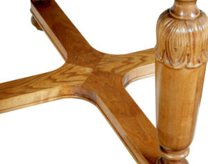 Art Deco Swedish Carved Birch and Elm Coffee Table — thumbnail 3