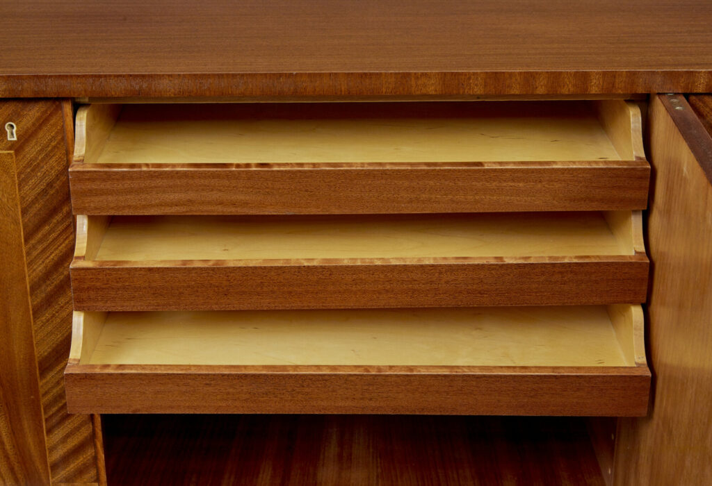 Scandinavian Mid Century Teak Inlaid Sideboard — image 4