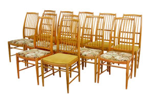 Set of 12 Napoli Dining Chairs by David Rosen for Nordiska Kompaniet — thumbnail 2