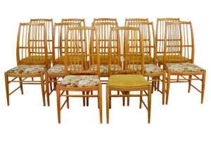SET OF 12 NAPOLI DINING CHAIRS BY DAVID ROSEN FOR NORDISKA KOMPANIET