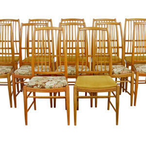 SET OF 12 NAPOLI DINING CHAIRS BY DAVID ROSEN FOR NORDISKA KOMPANIET