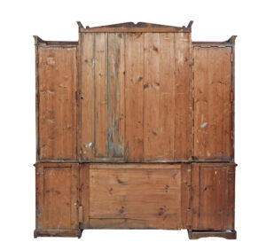 Swedish 19th Century Flame Mahogany Breakfront Bookcase — thumbnail 6