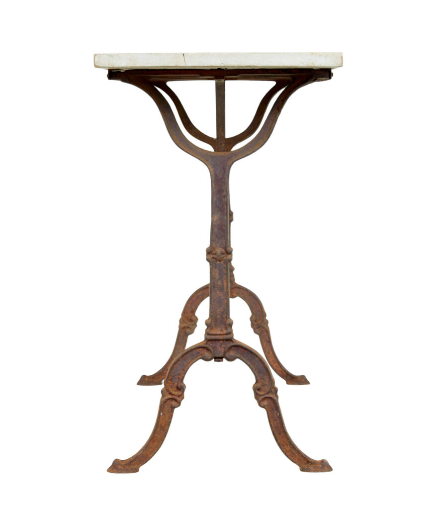 Late 19th Century French Cast Iron Side Table — image 3