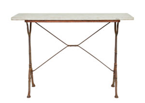 Late 19th Century French Cast Iron Side Table — thumbnail 2