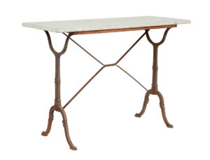 LATE 19TH CENTURY FRENCH CAST IRON SIDE TABLE