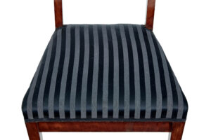 Set of 4 Early 19th Swedish Mahogany Empire Dining Chairs — thumbnail 2