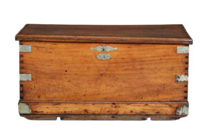 19th Century Continental Mahogany Maritime Chest — thumbnail 2