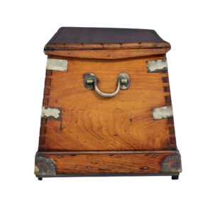 19th Century Continental Mahogany Maritime Chest — thumbnail 13