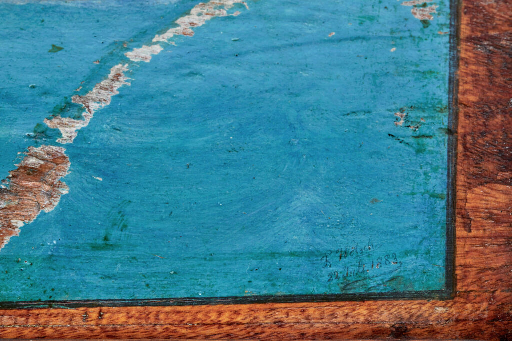 19th Century Continental Mahogany Maritime Chest — image 8