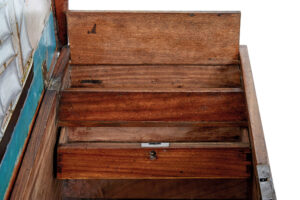 19th Century Continental Mahogany Maritime Chest — thumbnail 5
