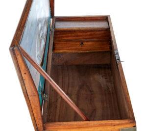 19th Century Continental Mahogany Maritime Chest — thumbnail 4