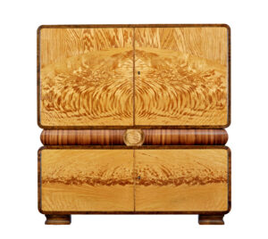 Art Deco Scandinavian Birch and Elm Cabinet — thumbnail 7