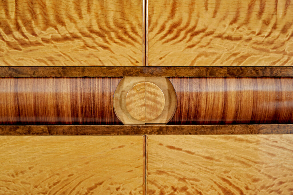 Art Deco Scandinavian Birch and Elm Cabinet — image 12