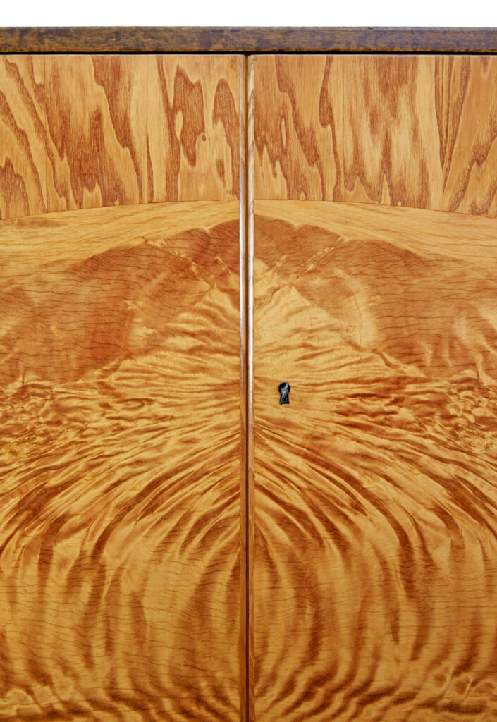 Art Deco Scandinavian Birch and Elm Cabinet — image 9