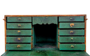 Swedish 19th Century Painted Pine Escritoire Writing Desk — thumbnail 4
