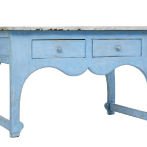 SHAPED MID 19TH CENTURY PAINTED SWEDISH PINE SIDE TABLE