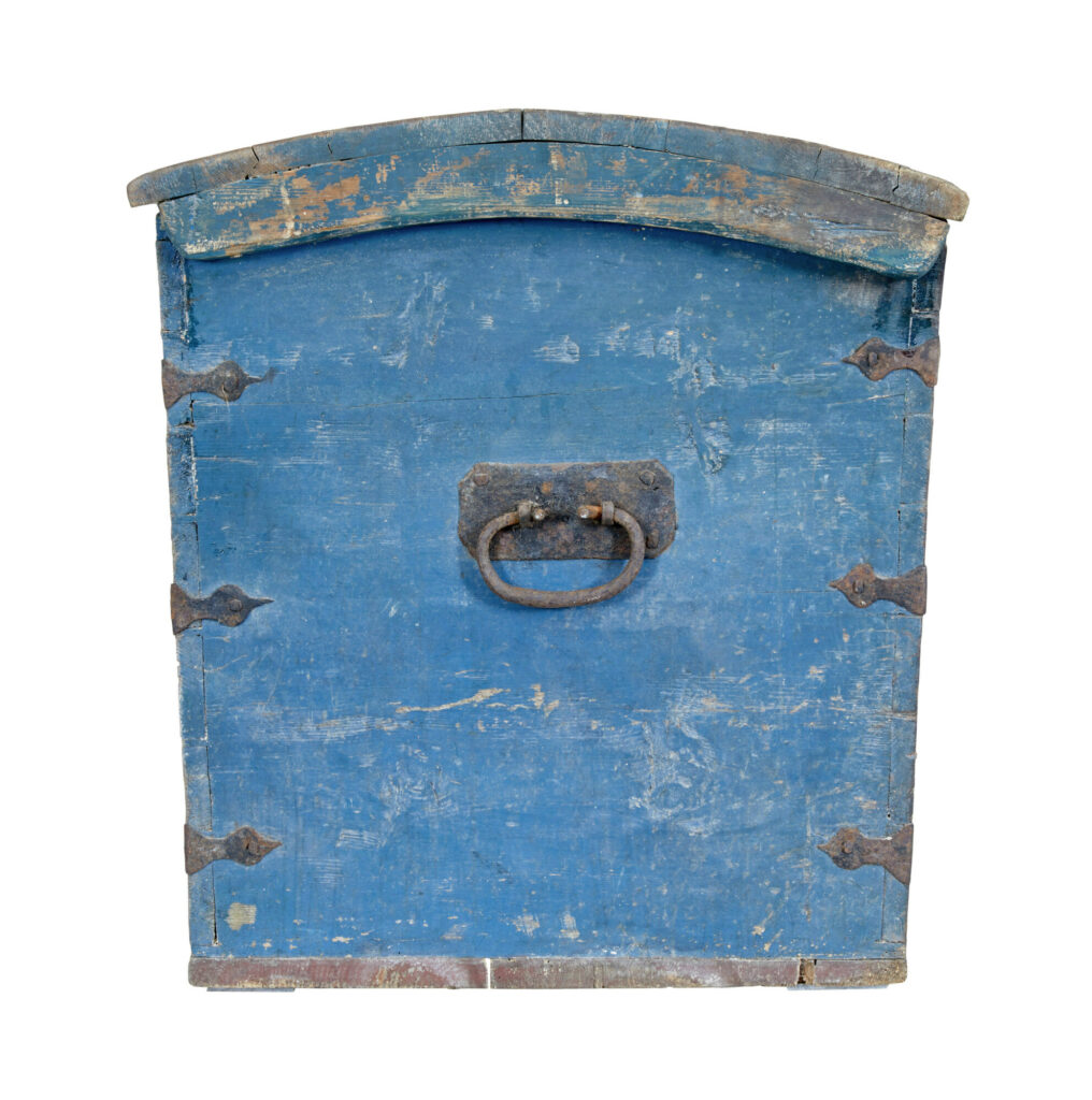 Mid 19th Century Swedish Hand Painted Dome Top Coffer — image 2