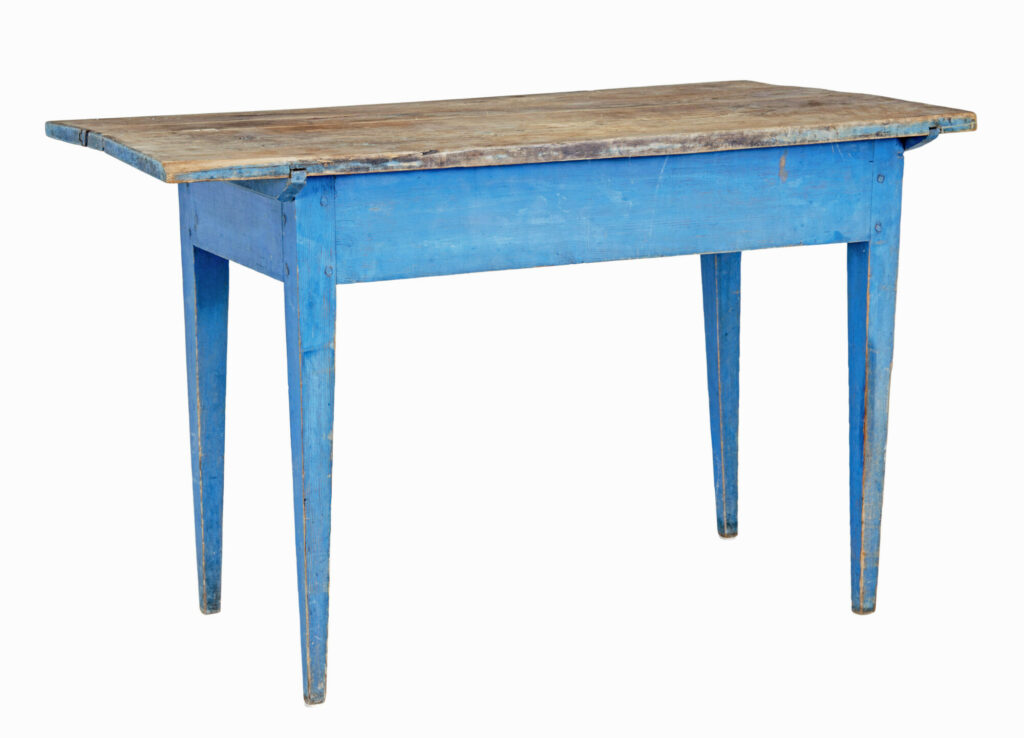 Rustic 19th Century Painted Pine Side Table