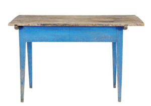 Rustic 19th Century Painted Pine Side Table — thumbnail 5