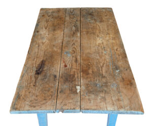 Rustic 19th Century Painted Pine Side Table — thumbnail 3