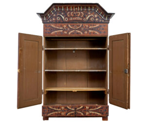 Early 19th Century Hand Painted Swedish Cupboard — thumbnail 5