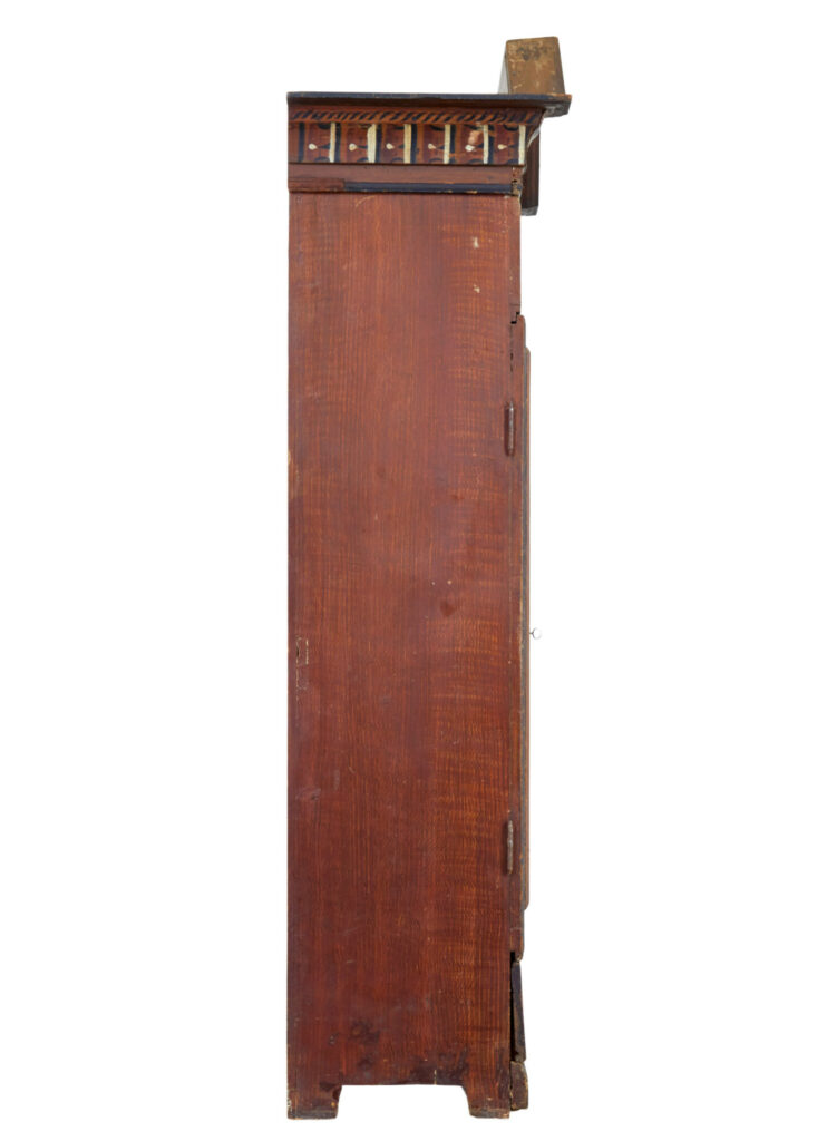 Early 19th Century Hand Painted Swedish Cupboard — image 4