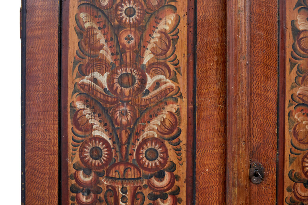 Early 19th Century Hand Painted Swedish Cupboard — image 10