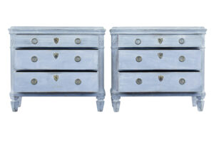 Pair of 19th Century Painted Swedish Chest of Drawers — thumbnail 9