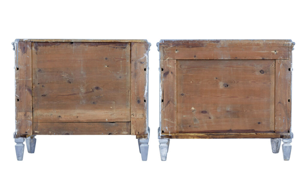 Pair of 19th Century Painted Swedish Chest of Drawers — image 7