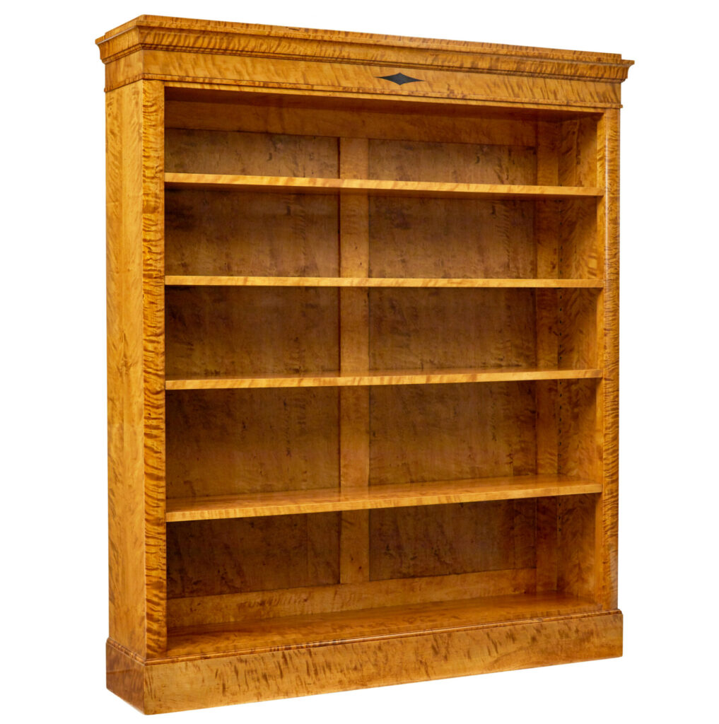 Early 20th Century Empire Revival Swedish Birch Bookcase