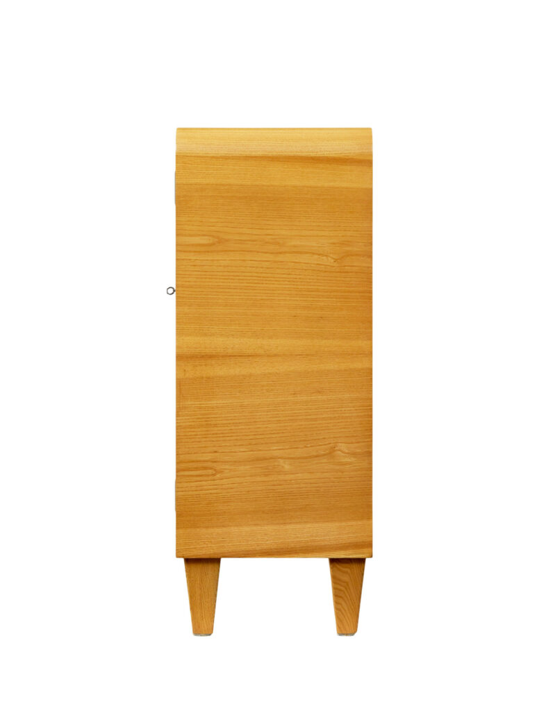 Mid Century Swedish Elm and Burr Sideboard Bookcase — image 7