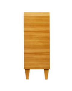 Mid Century Swedish Elm and Burr Sideboard Bookcase — thumbnail 5