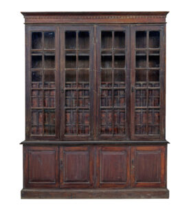 LARGE 19TH CENTURY BURMESE COLONIAL HABERDASHERY CABINET