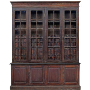 LARGE 19TH CENTURY BURMESE COLONIAL HABERDASHERY CABINET