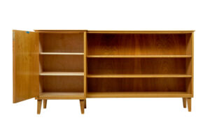 Mid Century Elm Low Open Bookcase by Ferdinand Lundquist — thumbnail 7