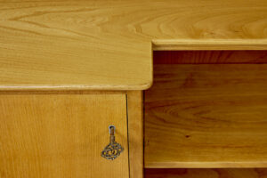Mid Century Elm Low Open Bookcase by Ferdinand Lundquist — thumbnail 2